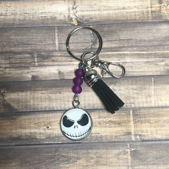 Nightmare Before Christmas NBC Jack Skellington Tassel Key Chain/Purse Clip - Picture 1 of 1